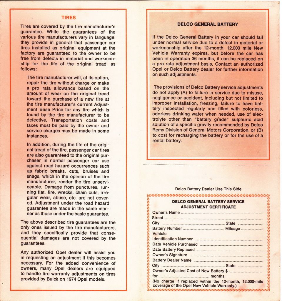 Car Warranties of the 40s, 50s, 60s, 70s ect. Page 2 VW Vortex